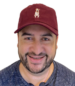 BURGUNDY RED BASEBALL HAT