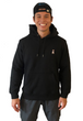 Load image into Gallery viewer, BLACK HOODED SWEATSHIRT
